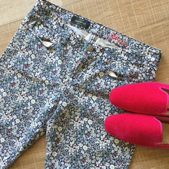 J. Crew Liberty Meadow Floral Thoothpick jeans - Picture 7 of 10